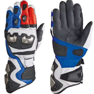 Protección flexible para motociclistas con palmas acolchadas, costuras resistentes, ajuste seguro, tela transpirable y guantes de carreras para motocicleta. - Product Image 1