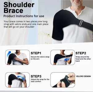 Compresse de gel flexible grande taille chaude et froide pour soulager les douleurs au dos, aux genoux et aux épaules, avec sangles pour femmes et hommes - Product Image 5