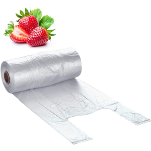 Bolsa de camiseta Precio al por mayor Claro Transparente PP Plástico Limpio y seguro Sellado térmico Envasado de alimentos Personalización Impresión de logotipo - Product Image 2