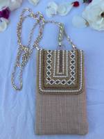 Coque de téléphone portable artisanale en TPU avec perles, motif nœud papillon et fleur de tulipe, feuille d'or pour iPhone 12/13/14/15/16/17 Pro CRAFTS