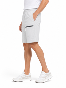 Men's <b>Lightweight</b> Quick Dry <b>Cargo</b> <b>Shorts</b> with Zipper Pockets Elastic Waist Drawstring Outdoor Hiking <b>Shorts</b> Casual Summer <b>Shorts</b> - Product Image 2