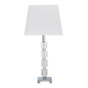 Lampada da tavolo Wendi Glam 25 pollici a forma di cubo di ghiaccio con cristalli - Elegante e lussuosa decorazione per la casa - Product Image 2