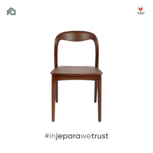 Chaise de salle à manger en teck massif minimaliste de luxe Asmaradana pour café, restaurant, maison, Jepara, Indonésie - Product Image 4