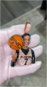 ลดราคาพิเศษ! จี้เพชรโมอิสซาไนต์ทรงสปอร์ตฮิปฮอปสำหรับผู้ชาย ทำจากเงินแท้ 925 คุณภาพ VVS  ผ่านการทดสอบเพชร - Product Image 5