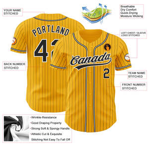 Camiseta de Béisbol Sublimada Personalizada OEM, 100% Poliéster, Estilo Casual con Botones al Frente, Nombre del Equipo y Número, Estilo Atlético - Product Image 3