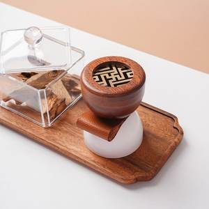 Iconic Artisans Wooden Incense <b>Burner</b> Sandalwood Hand-Made Aromatic Holder All-Season Decorative Eco-Friendly Bakhoor <b>Burner</b> - Product Image 4