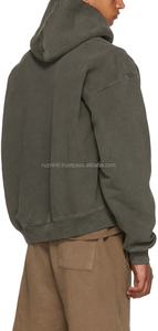 Sweat-shirt décontracté pour homme, style streetwear, coupe ample, en molleton doux, avec poche kangourou, imprimé, 100% coton, chaud, pour l'automne - Product Image 4