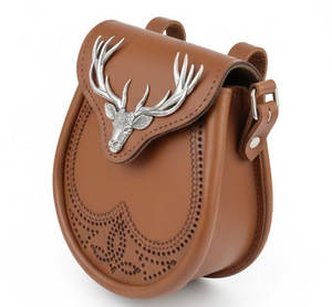 ชุดประจำชาติสก็อตชายแบบดั้งเดิมของสปอร์ราน ทำจากหนังรักษ์โลก เหมาะสำหรับกิจกรรมกลางแจ้ง ปรับแต่งได้ พร้อมชุดดนตรี - Product Image 2