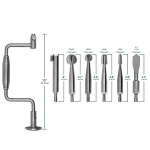 Pacho Industries – Ensemble de 7 instruments chirurgicaux orthopédiques vétérinaires Hudson pour perceuse manuelle, stérilisation haute température - Product Image 2
