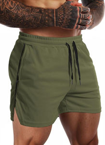 Shorts de plage pour hommes sur mesure, shorts de bain, 100% coton, motif uni, pour la salle de sport, shorts décontractés pour hommes, shorts de bain - Product Image 3