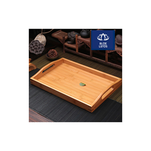 EN TENDENCIA: Bandeja de Bambú Ecológica, Segura y Limpia, Hecha con Material Vegetal Puro, Ideal para Servir Alimentos y Exhibir Desayunos - Product Image 1