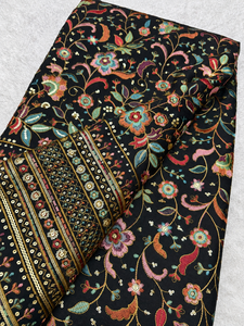 SQ embroidery fabric sequin fabric embroidery abaya fabric embroidered kaftan fabric beaded fabric garment manufacturing factory - Product Image 2