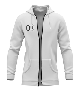 2025 Hombres de moda Sudadera con capucha con cremallera completa OEM ODM Sudadera Tela de mezcla de algodón con acabado de alta calidad - Product Image 6