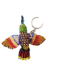 Handmade Glass Beaded <b>Key</b> <b>Chain</b> Eco Friendly Christmas Tree Decor Party Decoration Custom Color Handmade Glass Beaded Keychain - Product Image 2