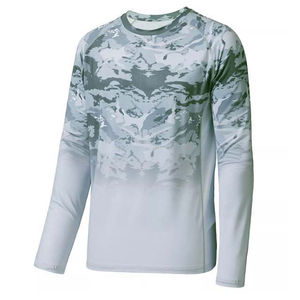 เสื้อเชิ้ตตกปลาแบบลำลองป้องกันแสงแดด UPF 50+ สำหรับทุกเพศทุกวัย ไซส์ใหญ่ คุณภาพสูง ระบายอากาศได้ดี กันน้ำ แขนยาว ลายเรียบ - Product Image 6
