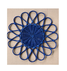 Wholesale Rattan/Seagrass Decorative <b>Placemat</b> Eco-Friendly Handwoven Modern Customizable Table Mat <b>White</b> Green for Dining Table - Product Image 5