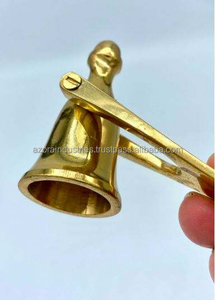 Metal <b>Candle</b> Snuffer Handmade <b>Gold</b> Plated <b>Candle</b> Snuffer Good Quality Bell Shape Top Pineapple by Azora Industries - Product Image 5