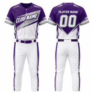 Conjunto de Camiseta de Béisbol Personalizada con Estampado por Transferencia de Calor para Niños, Blanca, Absorbente de Humedad, Antibacteriana, con Patrón 3D y Manga Corta - Product Image 1