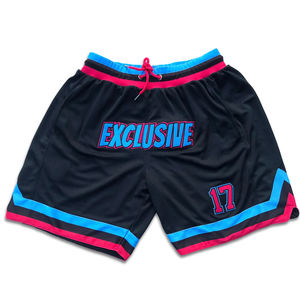 Shorts de sport décontractés pour hommes, séchage rapide, respirants, taille élastique, impression de logo personnalisée, en toile de polyester, pour entraînement athlétique - Product Image 1