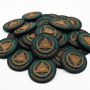 ป้าย PVC แบบเสียบเหรียญลายจอยสติ๊กเกมย้อนยุค ป้ายซิลิโคนทรงกลมสำหรับเสื้อผ้าเกมเมอร์ ขายส่งจากโรงงานโดยตรง - Product Image 2