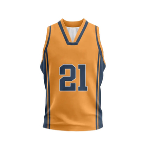 Maillot de basket-ball respirant à transfert thermique personnalisé, sans manches, unisexe, adulte, disponible pour toutes les équipes - Product Image 1