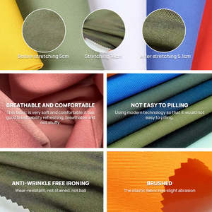 Tissu jersey en coton uni de haute qualité 180 GSM, tissu en coton tricoté, tissu 100% coton pour vêtements - Product Image 2
