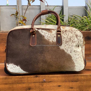 Wholesale High Quality Genuine Leather Trolley <b>Bags</b> Wheeled Cowhide Luxury Duffle <b>Bags</b> Convenient Travel Carry On Clothing <b>Bags</b> - Product Image 4