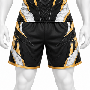 Shorts de rugby personnalisés, impression de logo gratuite, 100% polyester, impression par sublimation, respirant, col en V, unisexe, tissu de qualité supérieure - Product Image 5