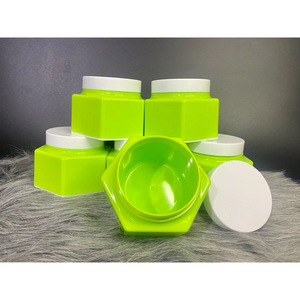 Emballage de pot de crème cosmétique vide en plastique de forme hexagonale ODM OEM pot HDPE à paroi unique pour la fabrication de Pavico Vietnam de crème pour le corps - Product Image 1