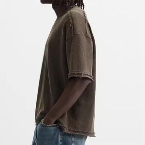 Camisetas HSI Lisas de Corte Holgado al por Mayor, Camisetas Casuales para Hombre Hechas en Pakistán, de Secado Rápido, 100% Algodón, Hechas en Pakistán - Product Image 2