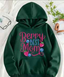 Hoodie élégant et confortable pour femme 100% coton, hiver, broderie, impression numérique, perles, écologique, léger, pour superposition - Product Image 6