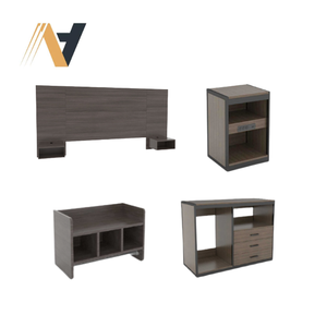 Meubles modernes d'hôtel de qualité d'auberge-meubles de chambre à coucher d'hôtel du MDF HPL de la meilleure qualité avec la surface de preuve de l'eau-meubles d'usine du Vietnam - Product Image 4