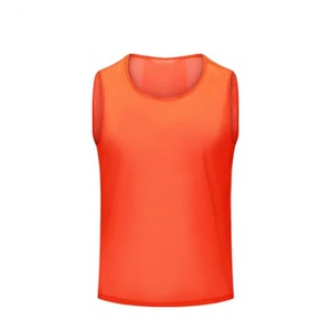 Unisex <b>Purple</b> Mesh Sleeveless Soccer <b>Vest</b> Neck Breathable Durable Polyester Heat-Transfer Printed Adult All Seasons Regular Fit - Product Image 4