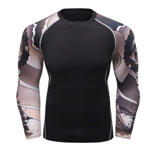 <b>Men</b> Long Sleeve Compression <b>Shirt</b> <b>Cool</b> Dry Workout Rashguard Athletic Fitness Wear Bulk Supplier - Product Image 1