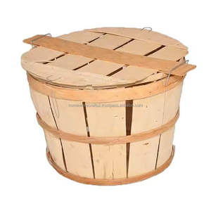 Panier à crabes artisanal en bois naturel, fournisseur de rangement pour fruits de mer, léger, durable, artisanat traditionnel du Vietnam - Product Image 5