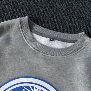Lightship Brewing Co. Sweat-shirt à col rond surdimensionné unisexe, coupe classique, en coton tricoté, imprimé sur le devant, style décontracté d'automne - Product Image 4