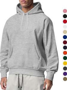Sudadera con Capucha Casual de Forro Polar para Hombre, Estilo Europeo y Americano, Color Sólido, Nueva Colección Primavera-Otoño 2026, Venta al Por Mayor - Product Image 3