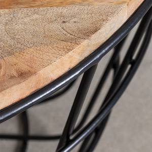 Table basse ronde Vandana Amber Origin en bois de manguier et acier (Ø62 cm) Ket - Product Image 3