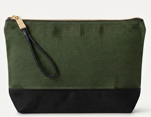 Pochette cosmétique en toile rouge avec fermeture éclair, trousse de maquillage, pochette de voyage, trousse de toilette, logo personnalisé - Product Image 2