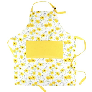 Delantal de cocina de algodón 100% para mujer, corbatas ajustables en la cintura para el cuello, diseño básico con volantes para cocinar, hornear, utensilios de cocina al aire libre - Product Image 4