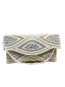 กระเป๋าคาดลำตัวทำด้วยมือคุณภาพดีที่สุดสำหรับผู้หญิงกระเป๋าคลัทช์ปักลายผ้าสไตล์พื้นเมืองสำหรับปาร์ตี้ตอนเย็นชายหาดสุดหรูสำหรับฤดูกาลใหม่ - Product Image 4