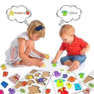 Tablero Educativo de Madera para Niños, Juguetes de Rompecabezas para Niños de 1 a 5 Años, Juguetes Educativos para Niños Pequeños - Product Image 5