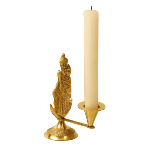 Candelabro de Latón de la Virgen María para Sala de Oración, Decoración del Hogar, Altar de Iglesia y Regalos Religiosos - Product Image 5