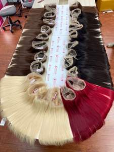 Vente en gros 1B Frontal 13x6 Extensions de cheveux vietnamiens de haute qualité 16 pouces Perruque ondulée de plage en cheveux vierges noirs - Product Image 6