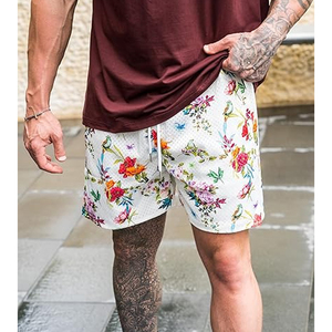 Men's Printed Palm Tree Board <b>Shorts</b> Quick Dry Drawstring Casual Swim Trunks <b>Short</b> Length Mid Waist - Product Image 6