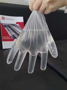 Biodégradable personnalisé en gros de haute qualité fabricant de protection transparent gants jetables réutilisables en plastique PE - Product Image 4