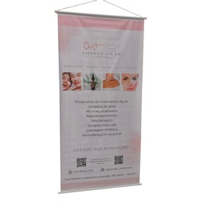 Kim Flags ATF01 Girly Glam Gallery – Bannière rectangulaire suspendue en polyester avec mât en aluminium, impression numérique, drapeau durable et portable - Product Image 3
