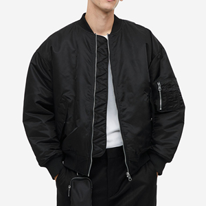 2026 Brand New Wholesale Custom <b>Winter</b> Windbreaker College Wear Men Plus Size Men <b>Jackets</b> Plain Silk Satin Bomber Men's <b>Jacket</b> - Product Image 6