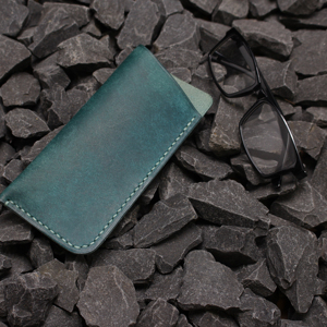 Premium Cowhide Leather <b>Glasses</b> <b>Case</b> Handmade <b>Soft</b> Spectacles Pouch Luxury Slim Sunglasses Cover Leather Bag LGC-0162 - Product Image 1