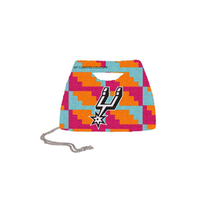 Embroidered clutch bag with chain strap fashionable evening party handbag handmade customized embroidery D shape fashion <b>purse</b> - Product Image 3